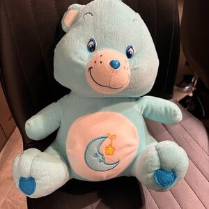 2003 Nanco Vintage 10" Care Bears Blue Moon/Star Bedtime Plush Sitting Bear